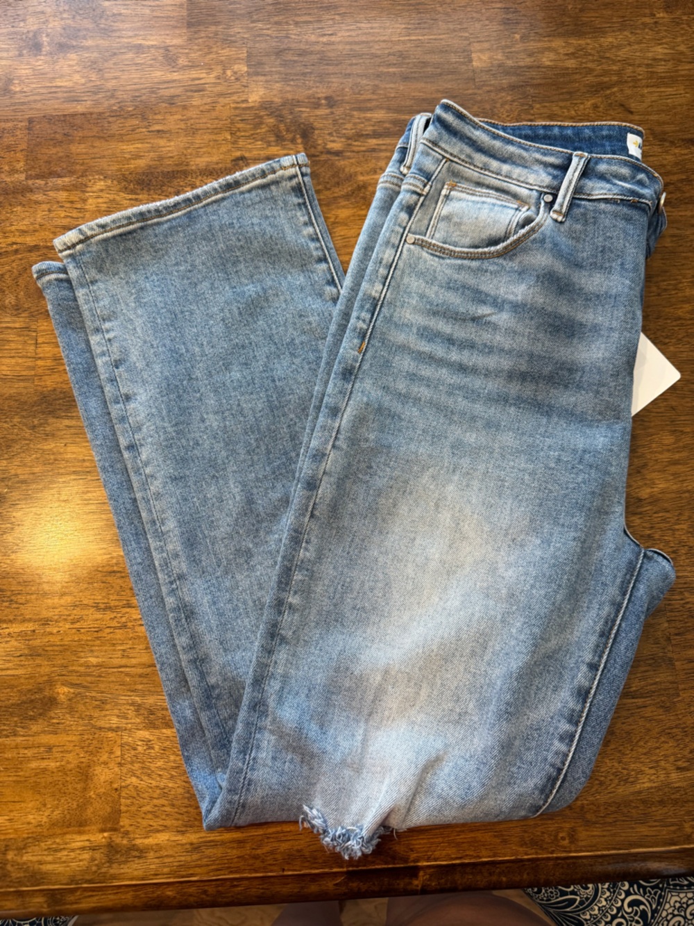 Freckled Poppy Risen straight leg distressed jeans - Picture 3 of 7